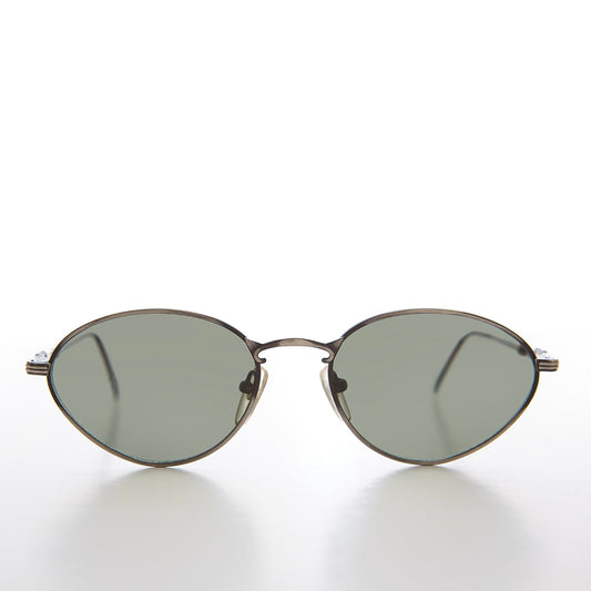 Simple Oval Minimal Vintage Sunglasses - Torres-0
