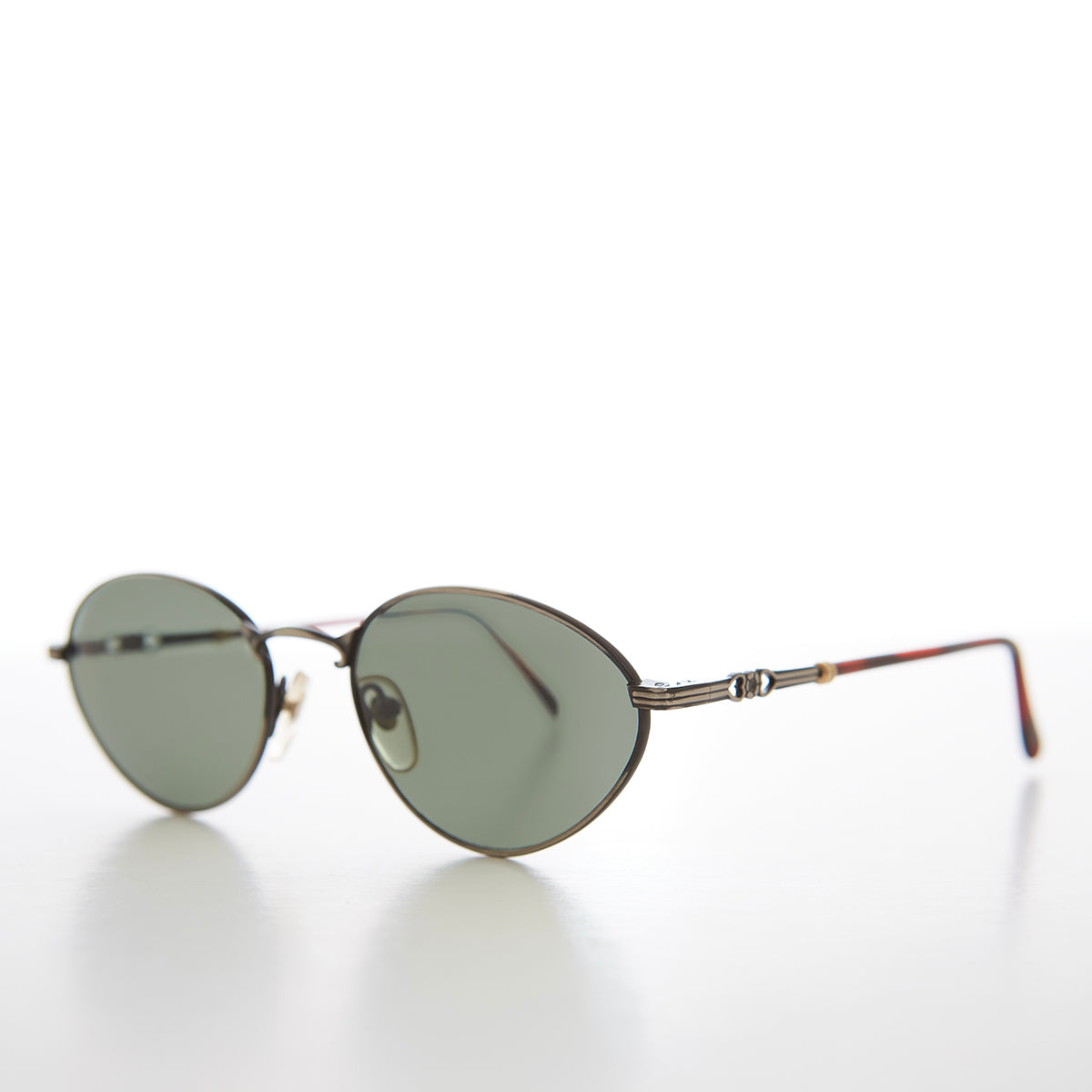 Simple Oval Minimal Vintage Sunglasses - Torres-1